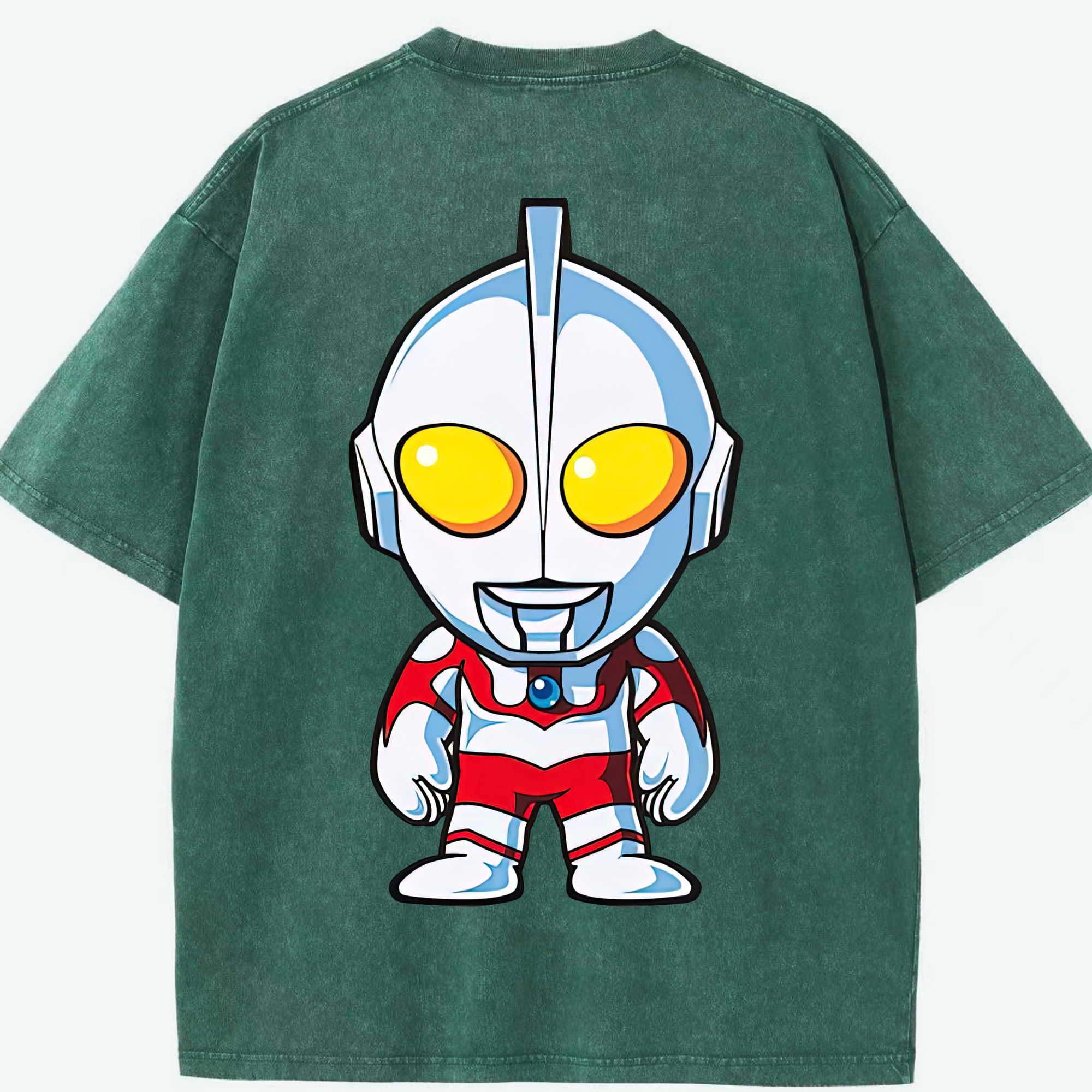 （画像用） ウルトラマン Ultraman 綿100% ヴィンテージ風 半袖Tシャツ（背面プリント）